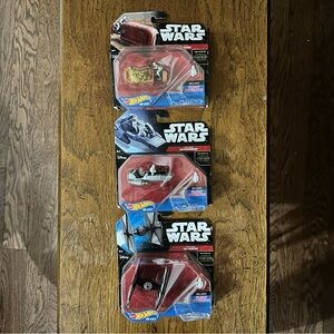 3 Star Wars The Force Awakens Hot Wheels Die-Cast Models New in Box